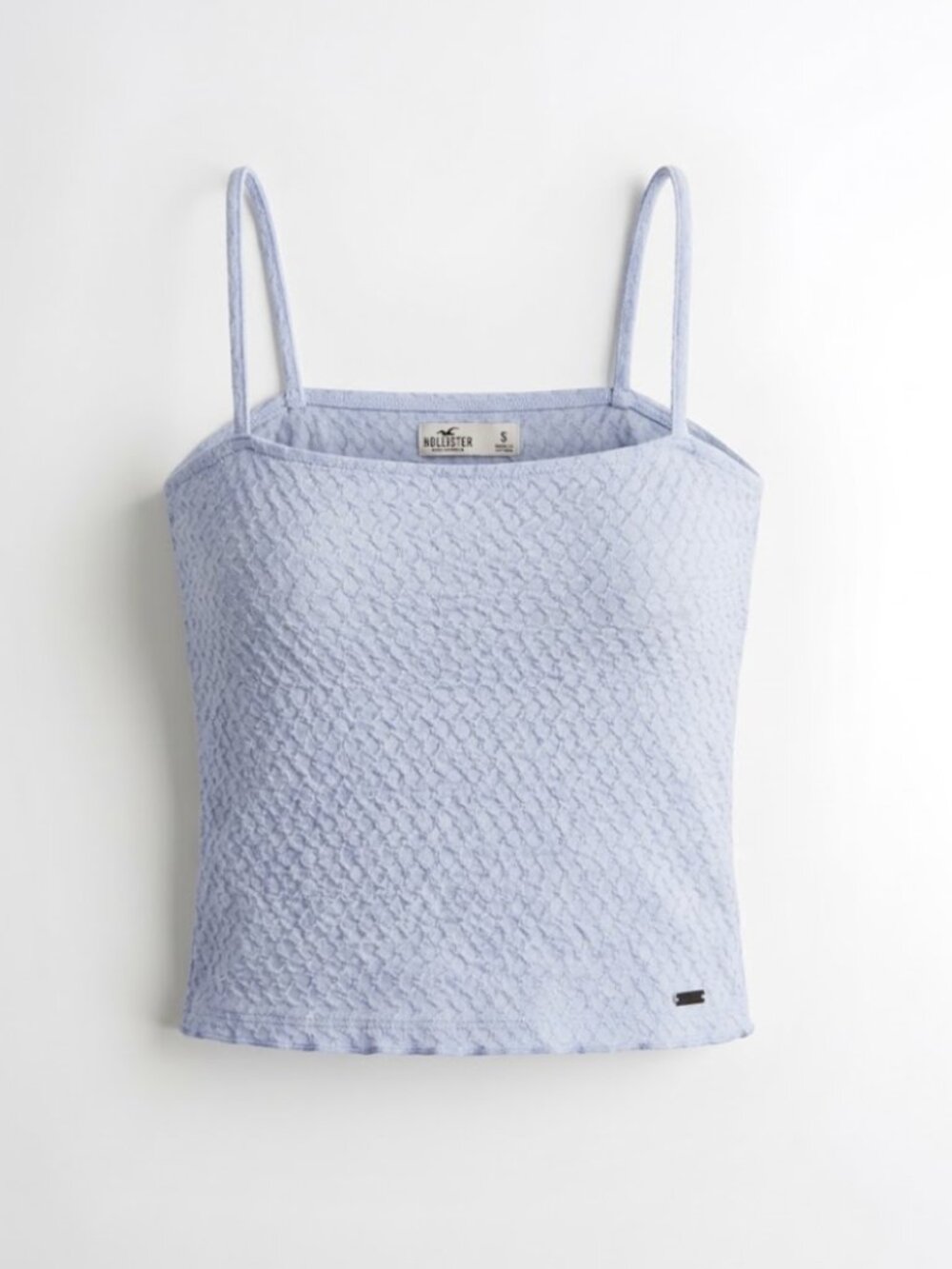 Hollister Periwinkle Blue Crinkle Bubble Cami Size S GUC